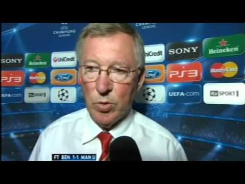 Benfica vs Manchester United (1-1) Sir Alex Ferguson Interview HQ