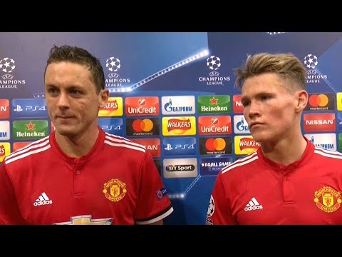 Manchester United 2-0 Benfica – Nemanja Matic & Scott McTominay Post Match Interview