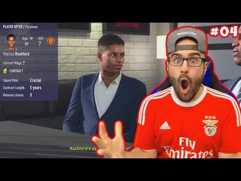 OMG INSANE TRADE FOR RASHFORD! * HE SIGNED* FIFA 18  CAREER MODE BENFICA #04