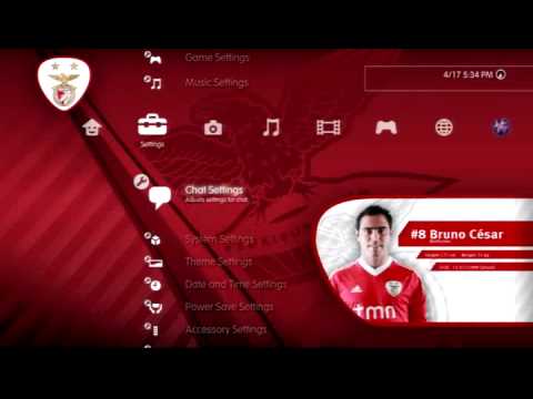 S.L. Benfica 2011-2012 First Team PS3 Dynamic Theme