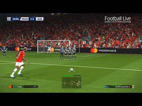 PES 2018 | MANCHESTER UNITED vs BENFICA | UEFA Champions League (UCL) | Gameplay PC