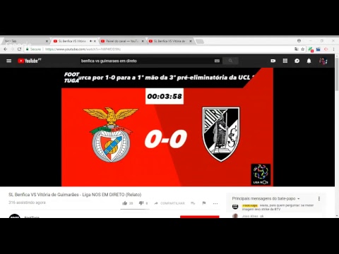 SL Benfica VS Vitória de Guimarães- Liga NOS EM DIRETO