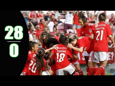 SL Benfica vs UD Ponte Frielas 28-0 | Portuguese women’s league 2018