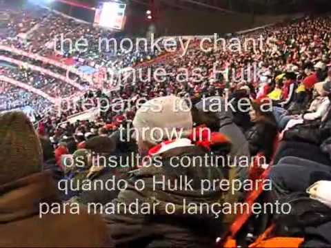 Benfica fans racist chants against Hulk