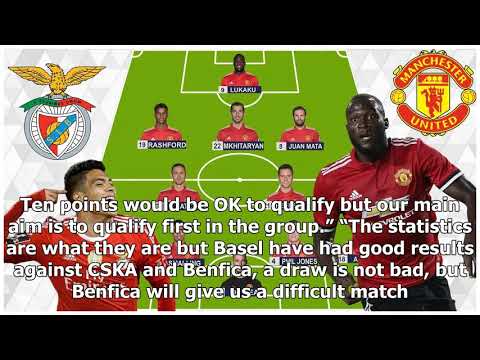 Man united starting xi prediction vs benfica (champions league)