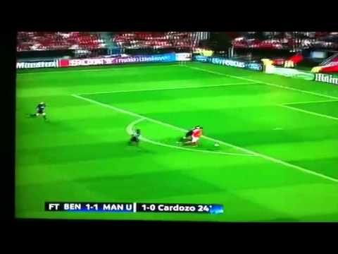 Benfica goal vs Manchester united 14/9/2011