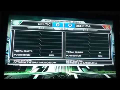 Celtic vs Benfica Final Score!-Sept 19 2012