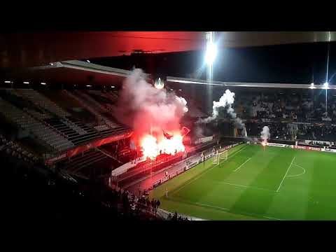 Confrontos entre adeptos do vitória SC e Marselha no estádio D. Afonso Henriques   02-11-2017