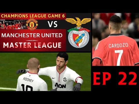 [TTB] PES 2014 – Master League Series – Ep 22 – Benfica Vs Manchester United – CL Game 6