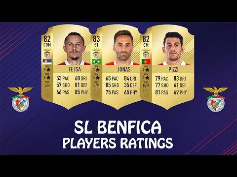 FIFA 18 | SL BENFICA PLAYERS RATINGS | Jonas, Fejsa, Pizzi…