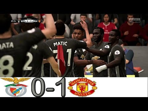 SL Benfica vs Manchester United 0-1 All goals and highlights – FIFA 18