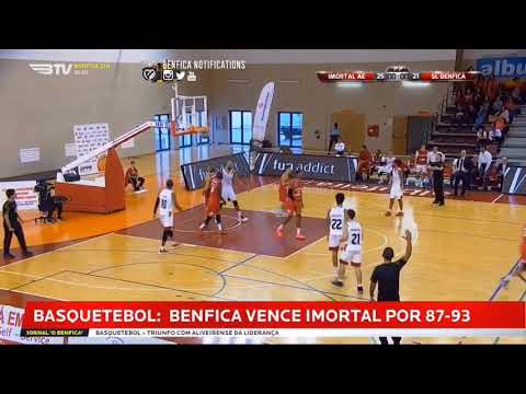 Basquetebol: Imortal 87-93 SL Benfica – 8.º Jornada CN 2018/19