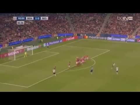 Talisca Amazing Freekick Goal | Benfica 1-1 Besiktas 90+4 | 13/9/2016 Champions League
