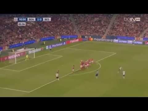 Talisca Amazing Freekick Goal | Benfica 1-1 Besiktas 90+4 | 13/9/2016 Champions League