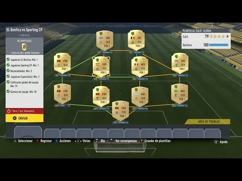 Squad Building Challenges SL Benfica vs Sporting CP FIFA 17