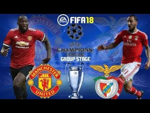 Fifa 18 | Manchester United Vs Benfica | Champions League 2017/18 | Group Stage | Full Match