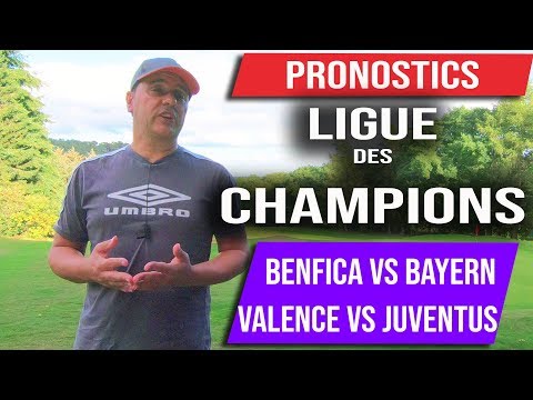 Pronostics Ligue des Champions – Benfica vs Bayern – Valence vs Juventus  19 Septembre