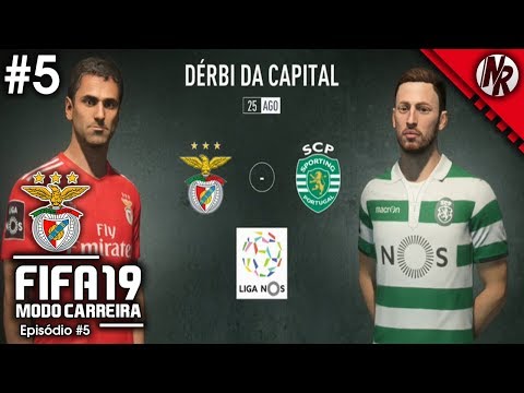 'O DÉRBI DA CAPITAL, BENFICA vs SPORTING' | FIFA 19 Modo Carreira (SL Benfica) #05