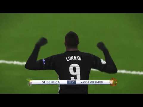 PES 2018 – Benfica vs Man United full match gameplay live broadcast camera HD