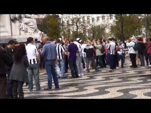 Newcastle United Fans In Lisbon For Game Against Benfica (Thursday 4th April 2013)