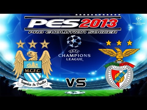 PES 2013 UEFA Champions League S.L. Benfica vs Manchester City knockout round