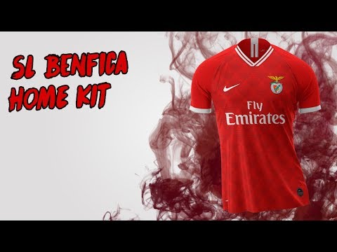 SL Benfica Home Kit Design | Speed Art | Photoshop CC