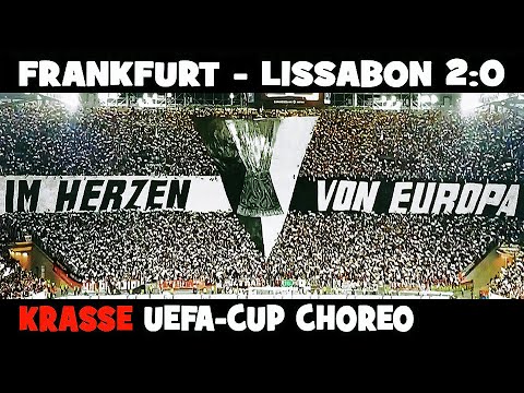 Krasse UEFA-CUP Choreo | Eintracht Frankfurt vs Benfica Lissabon 2:0 | Komplette Choreo | HD