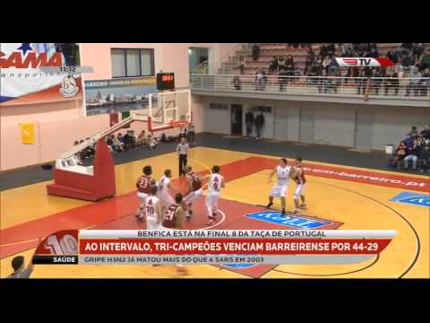 Basquetebol: FC Barreirense 71 – 89 SL BENFICA