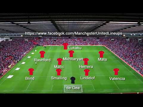 Benfica vs Manchester United Champions League 2017/2018 – Man United Lineup