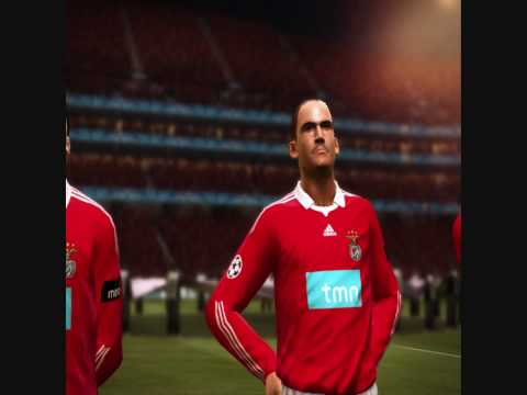 PES 2010, SL Benfica vs. Real Madrid na Champions (jogo completo)