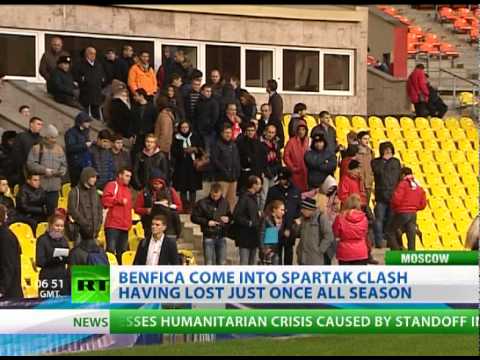 Benfica come into Spartak clash having lost just once all season