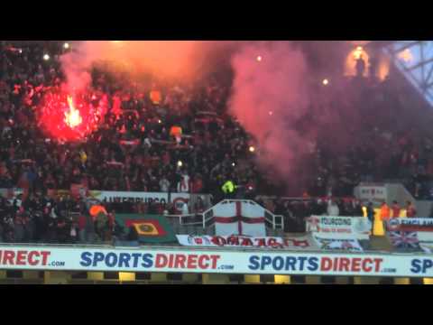 Newcastle V Benfica – Player Line up – BENFICA FANS GOIN MENTAL