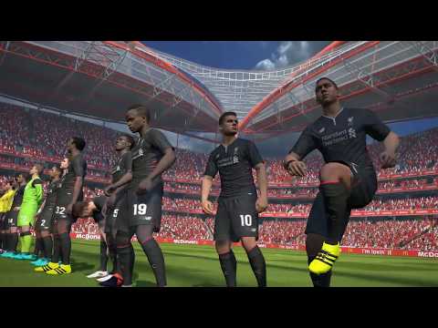 PES 2017: SL Benfica – Liverpool (PC 1080p 60fps Kits Galaxy Chants Pack v2 Mauri e outros)