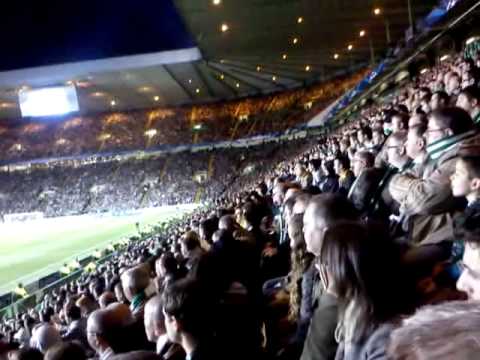 Celtic v Benfica UCL COYBIG GREEN BRIGADE CHANT