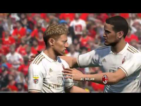 PES 2017: SL Benfica – AC Milan (PC 1080p 60fps Galaxy Chants Pack v2 and more)