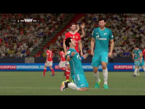 FIFA 17 Manager Career mode Benfica #1 zenit vs slb