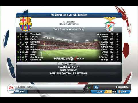 Fifa 13 |PS3| Gameplay – Barcelona vs Benfica