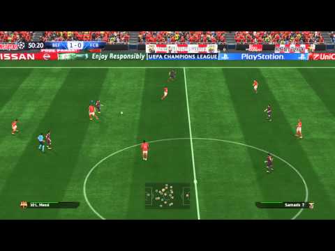 PES 2015: SL Benfica vs Barcelona (1st leg 1/4 Finals Champions League)